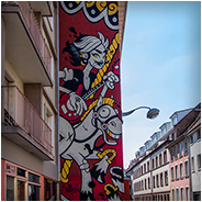 Een mooie mural nabij tramhalte Homme de Fer / Place Kléber in Straatsburg, © Arno Lucas