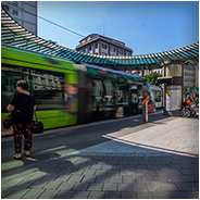 Tramhalte bij Homme de Fer / Place Kléber in Straatsburg, © Arno Lucas