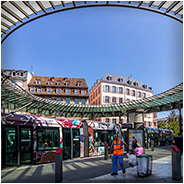 Tramhalte bij Homme de Fer / Place Kléber in Straatsburg, © Arno Lucas