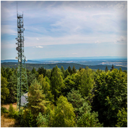 Uitzicht van de 25m hoge toren op de top van de Wintersberg, © Arno Lucas