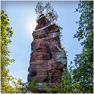 Een gedeelte van de burgruïne Altwindstein, © Arno Lucas