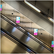Een erg steile (rol)trap bij Metrostation Můstek in Praag, © Arno Lucas