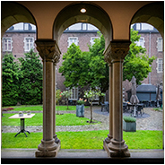 Een detail in één van de gangen bij Abdij Rolduc, © Arno Lucas