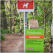 Het Hyacintenbos is verboden toegang voor honden, © Arno Lucas