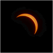 De gedeeltelijke zonsverduistering was in 2026 te zien in Nederland, © Arno Lucas