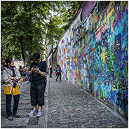 Tsjechië: John Lennon Wall in Praag (2018), © Arno Lucas