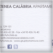 Visitekaartje Atenea Calàbria Apartments hotel