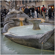 Barcaccia-fontein van Bernini in Rome, © Arno Lucas
