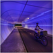 Een van de vele fietstunnels in Nijmegen, © Arno Lucas