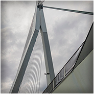 Detail van de Erasmusbrug, © Arno Lucas