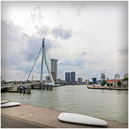 De Erasmusbrug gezien vanuit Kop van Zuid, © Arno Lucas