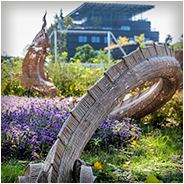 Een prachtig kunstwerk in het gedeelte van Thailand, © Arno Lucas
