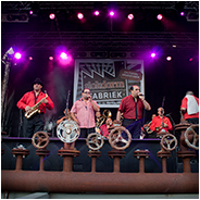 Fanfare Ciocarlia tijdens het Slokdarmfestival in 2012, © Arno Lucas