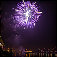 Vuurwerk / jaarwisseling in Bazel (Zwitserland) tijdens de jaarwisseling 2013-2014, © Arno Lucas