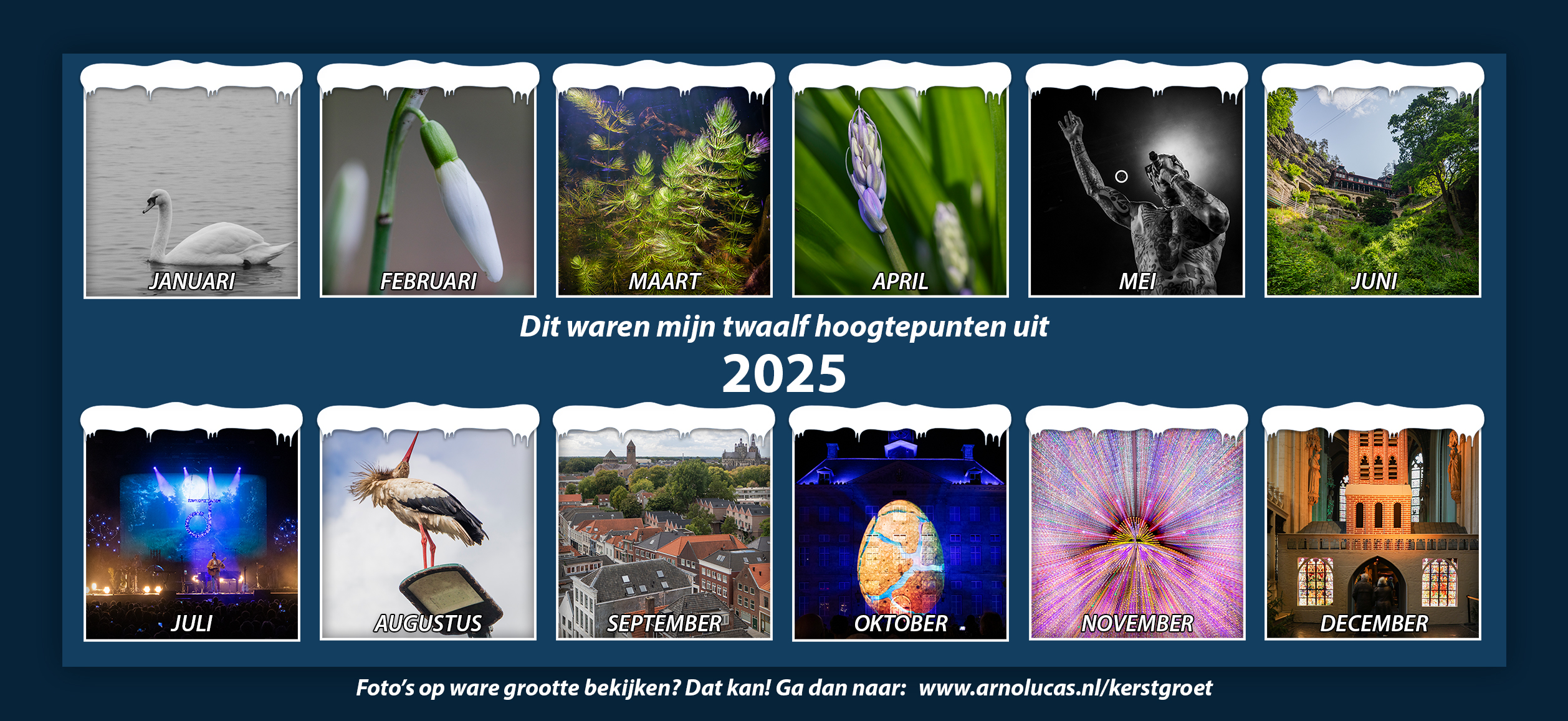 Kerstgroet 2025 (voorzijde), © Arno Lucas