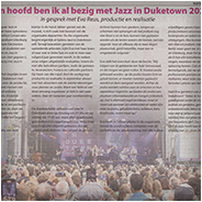 In mijn hoofd ben ik al bezig met Jazz in Duketown 2026..., © Boscche Omroep, © Arno Lucas