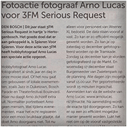 Fotoactie fotograaf Arno Lucas voor 3FM Serious Request, © Boscche Omroep, © Arno Lucas