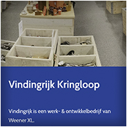 Screenshot (mobiele versie van de) website van Vindingrijk Kringloopwinkel 's-Hertogenbosch