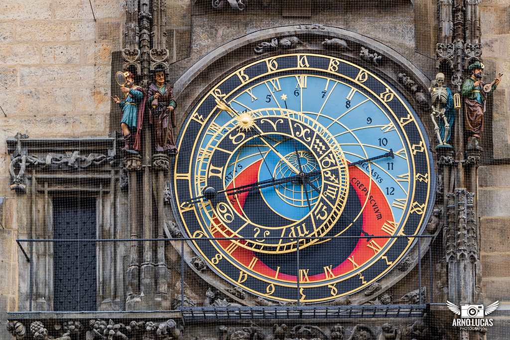 Zoek de 5 verschillen - Astronomische klok in Praag, © Arno Lucas