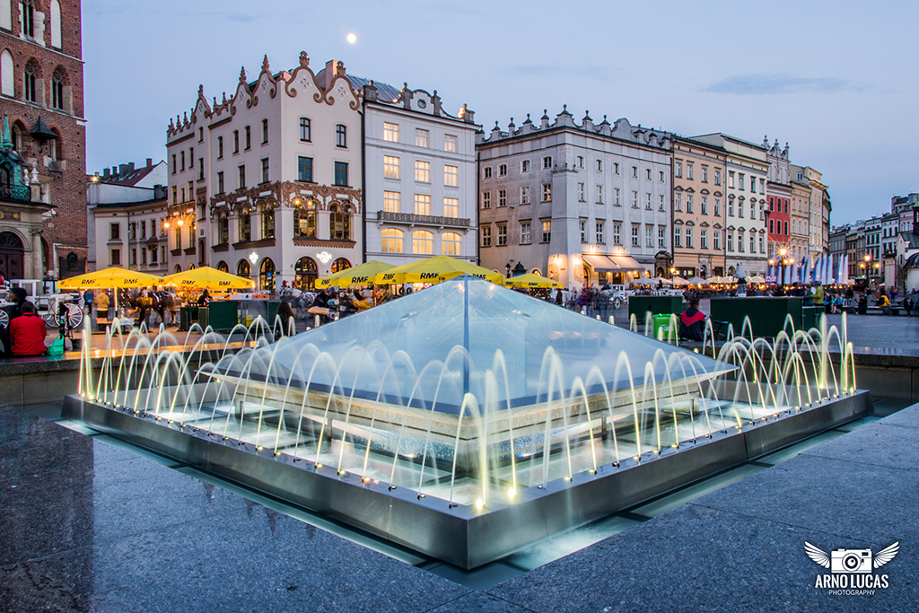 Zoek de 5 verschillen - Grote plein in Krakau, © Arno Lucas